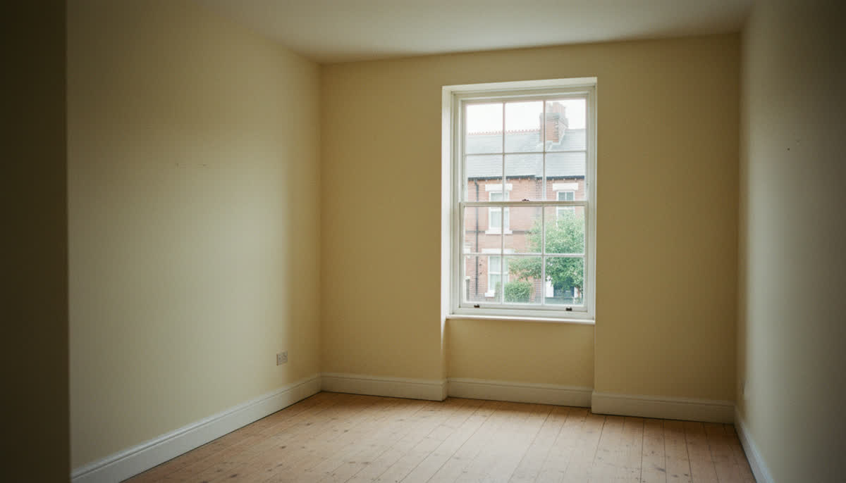 An empty house between tenancies